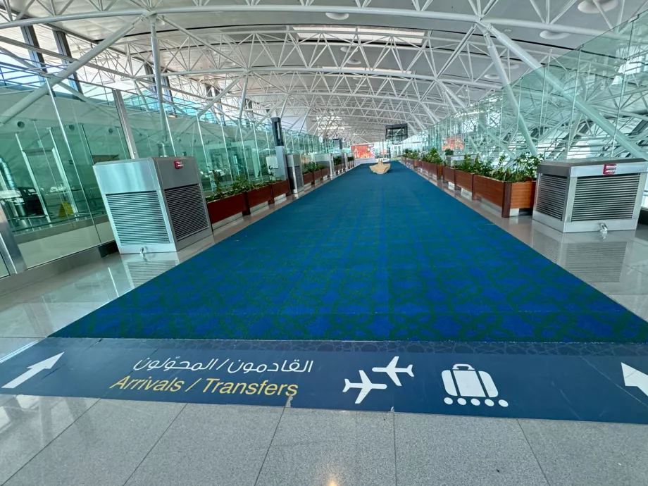Salalah SLL Havalimanı'na varışlar ve transferler