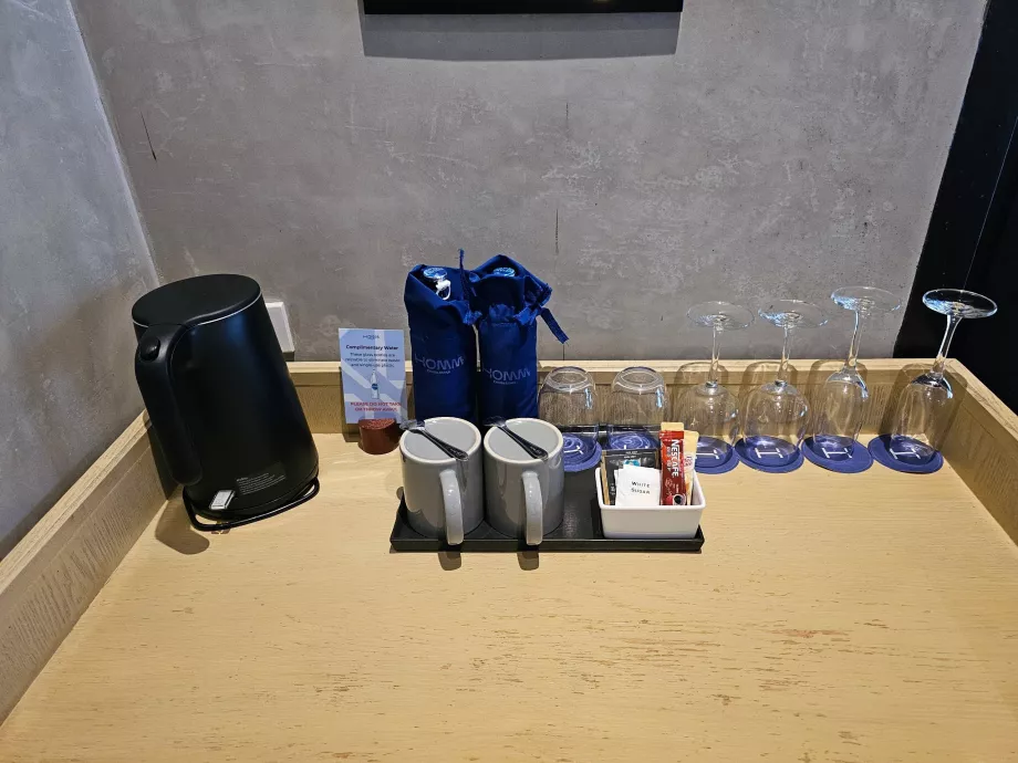 Ücretsiz su ve hazır kahve/çay