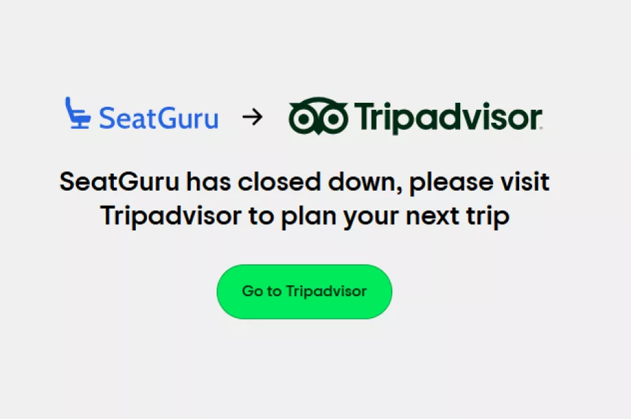 SeatGuru web sitesinin sonu