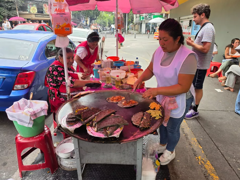 Sokak quesadilla standı