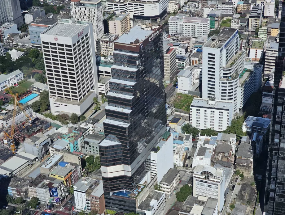 King Power Mahanakhon bakış açısından otelin görünümü