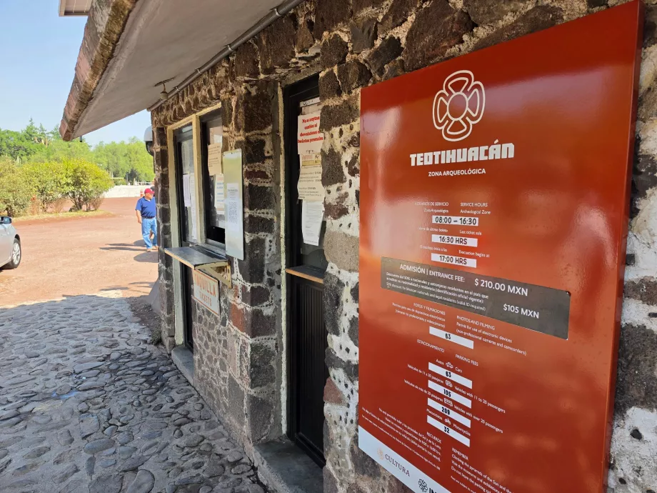 Teotihuacán fiyatları ve çalışma saatleri