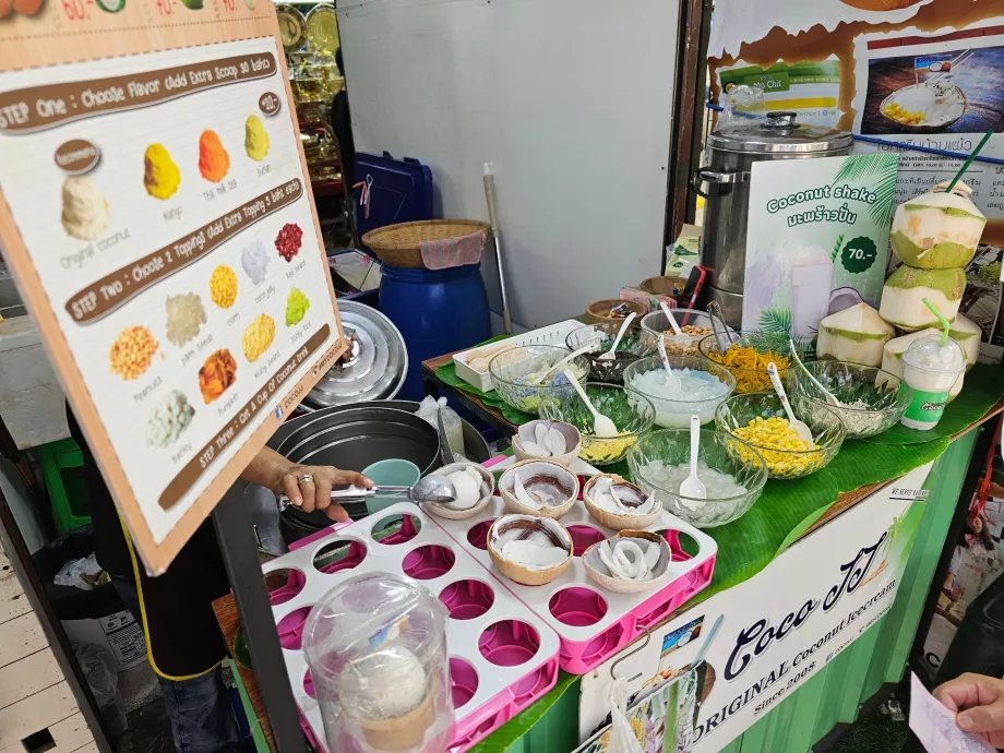 Chatuchak Pazarı, Hindistan cevizli dondurma