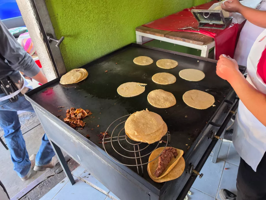 Tacos barbacoa için dur