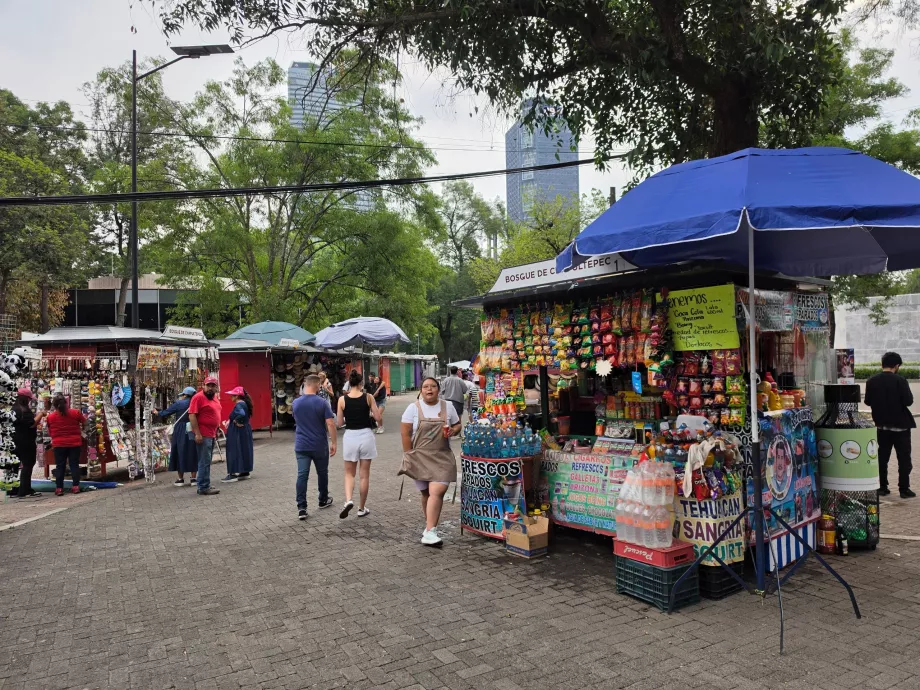 Bosque de Chapultepec, tezgahlar