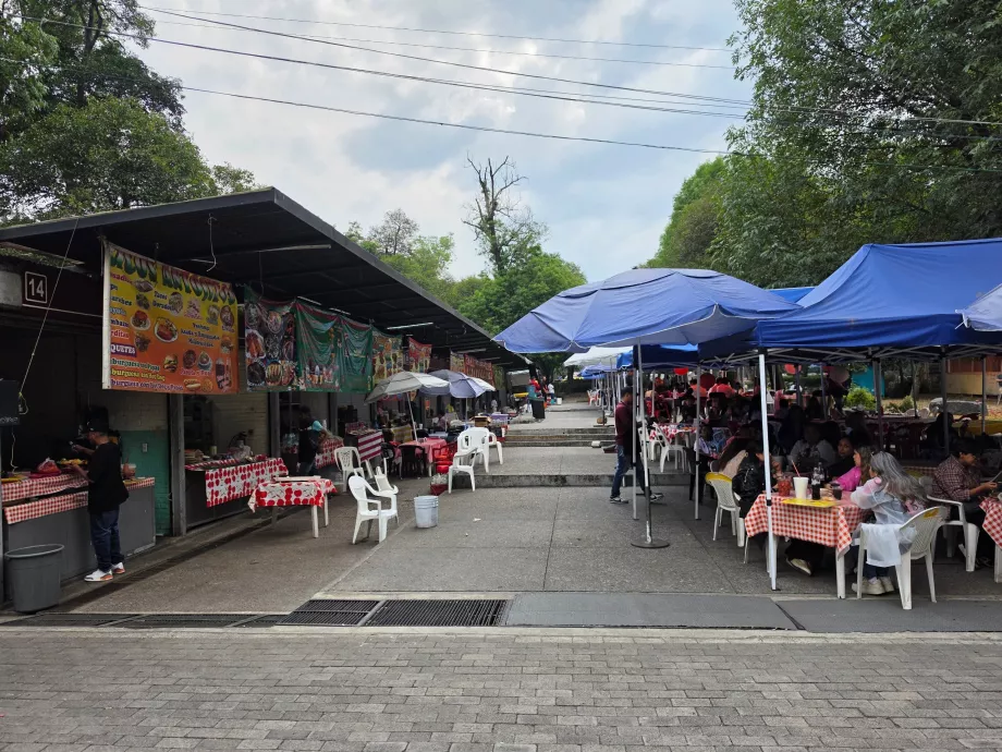 Bosque de Chapultepec, yiyecek tezgahları