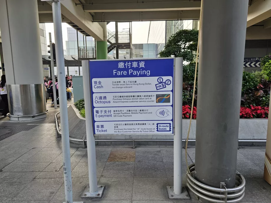 Otobüs biletleri için ödeme hakkında bilgi