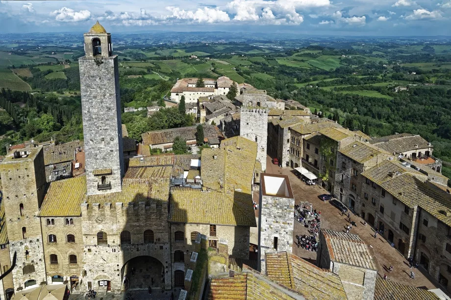 Torre Grossa kulesinden manzara