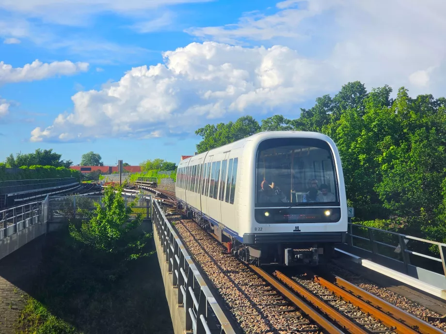 Kopenhag'daki sürücüsüz metro
