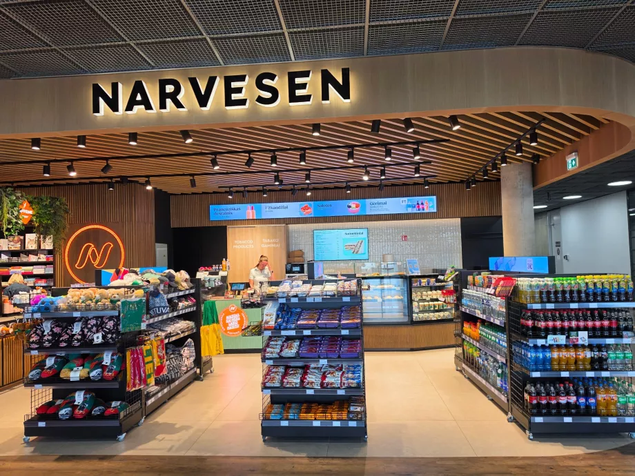 Geliş salonundaki Narvessen Mini Market