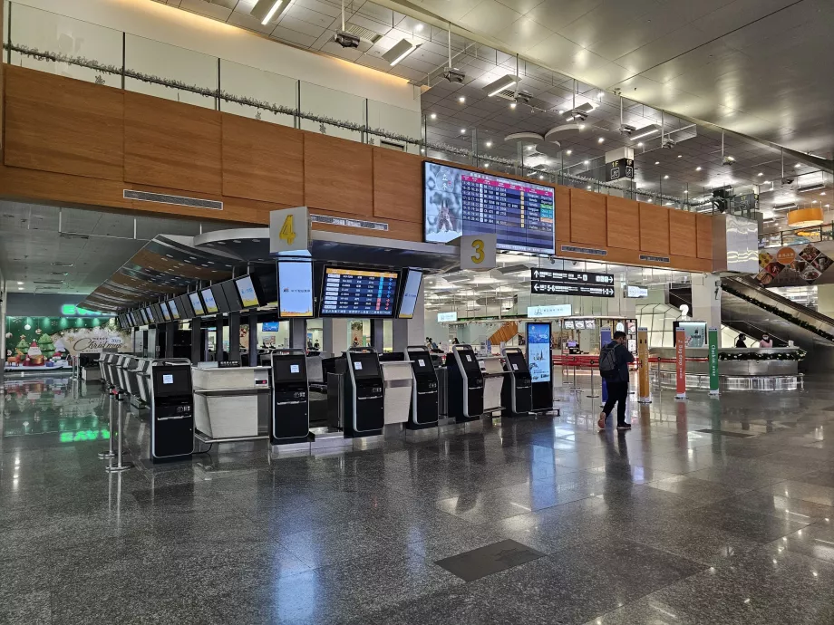 Check-in kontuarları, dış hatlar terminali