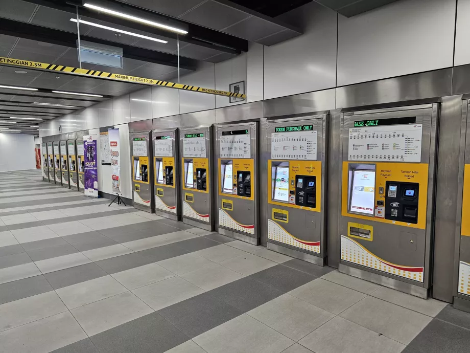 Metrodaki bilet makineleri