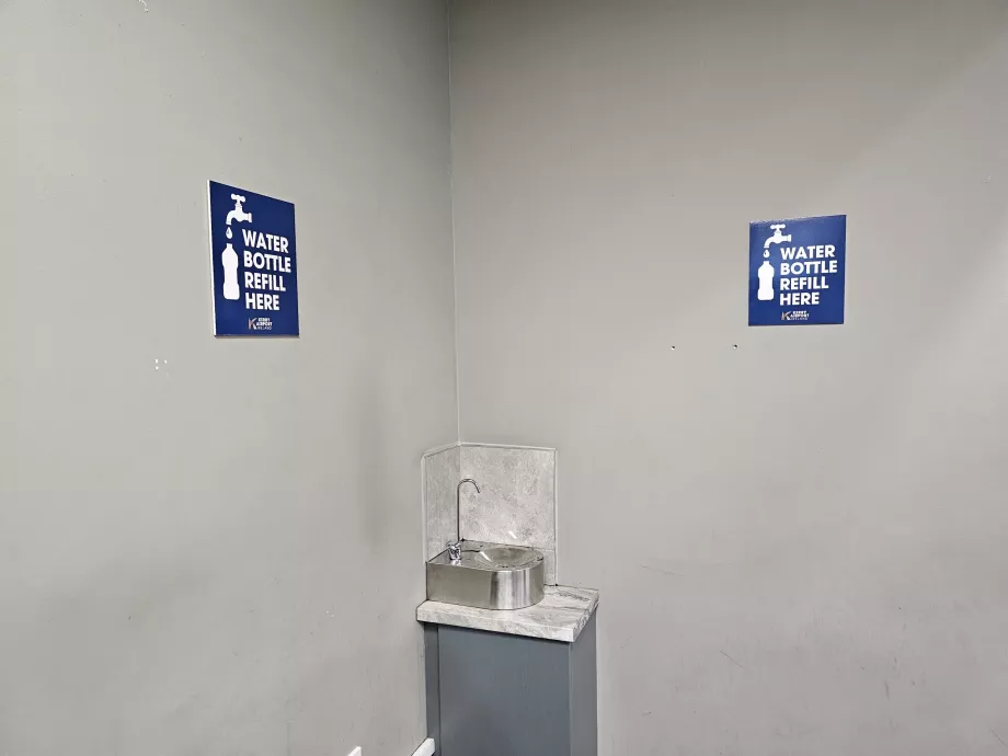 Güvenlik kontrolünden sonra içme suyu