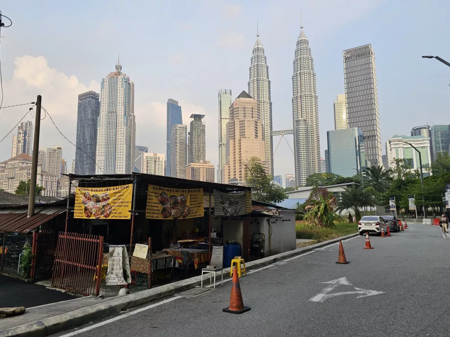 Kampung Baru bölgesinden görünüm