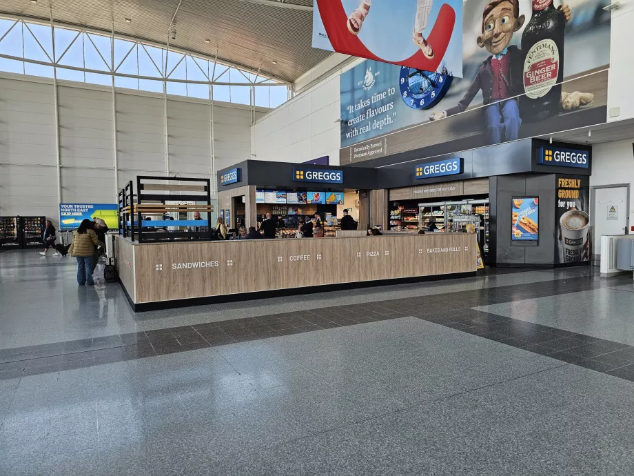 Greggs, kalkışlar, ortak alan