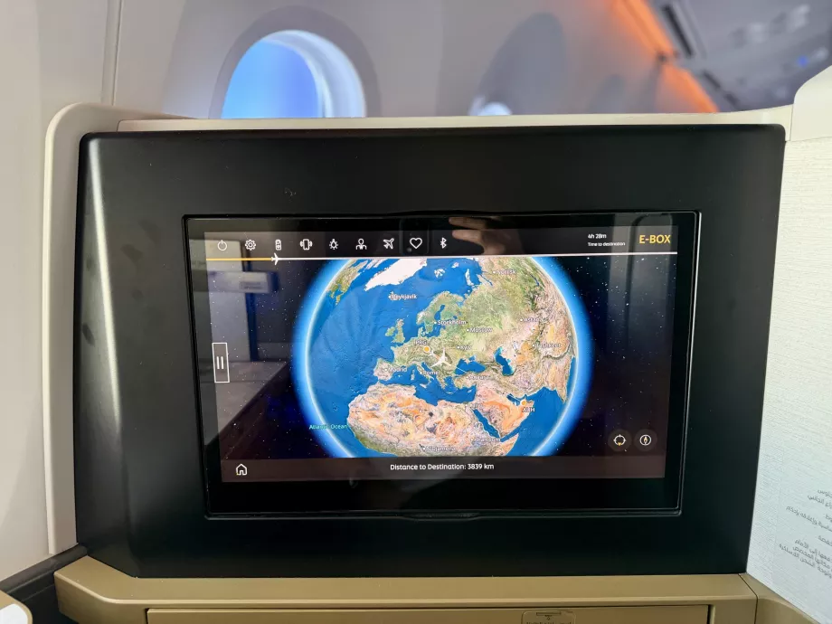 EY156 uçuşunun uçuş yolu