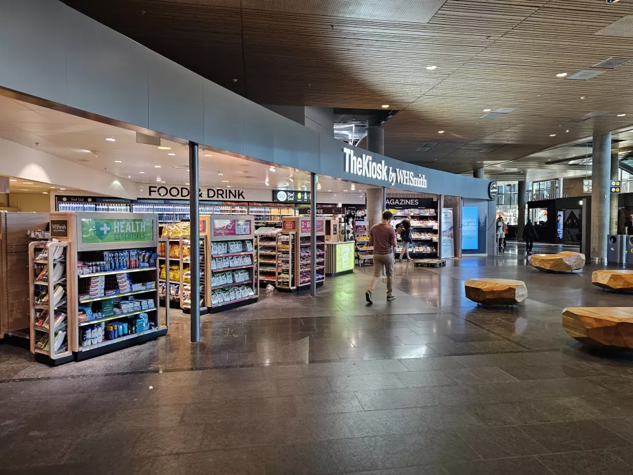 Kiosk WHSmith, gelen yolcu salonu
