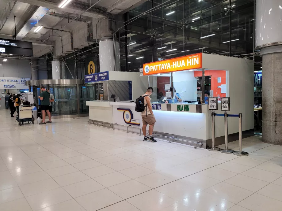 Pattaya ve Hua Hin'deki bilet gişeleri