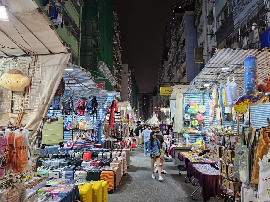 Mong Kok, gece pazarı