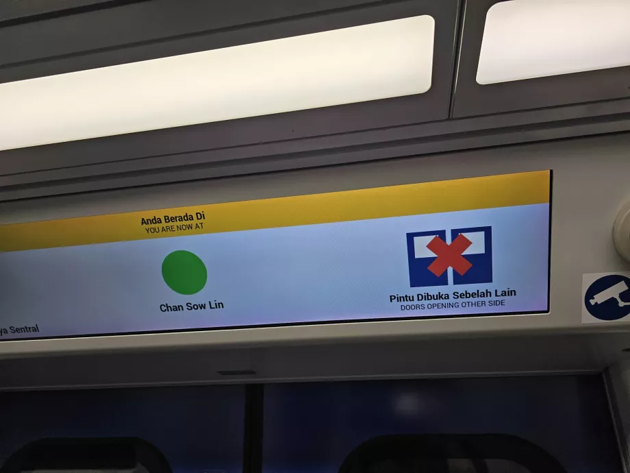 Metroda kapının hangi tarafa açıldığına dair infografik