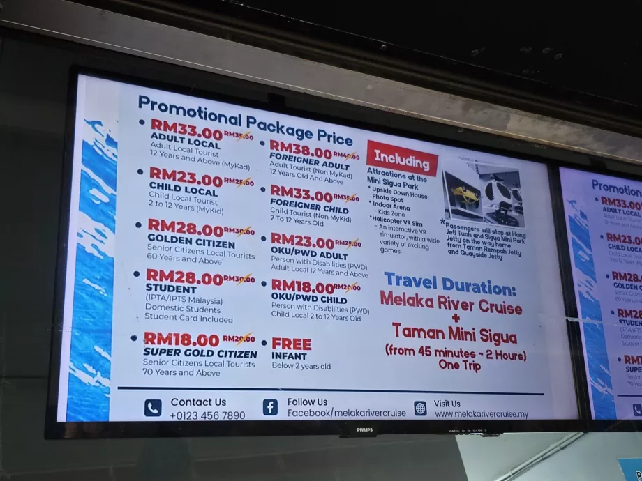 Melaka Nehir Gezisi Fiyatları