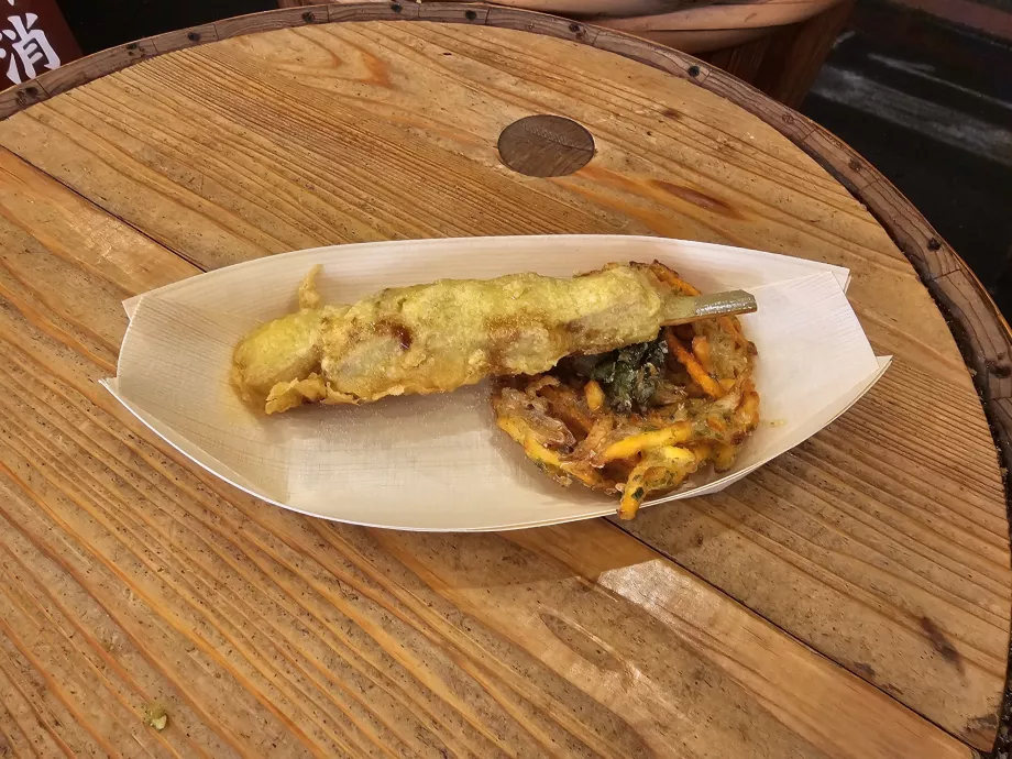 Nishiki Market'teki tempuram