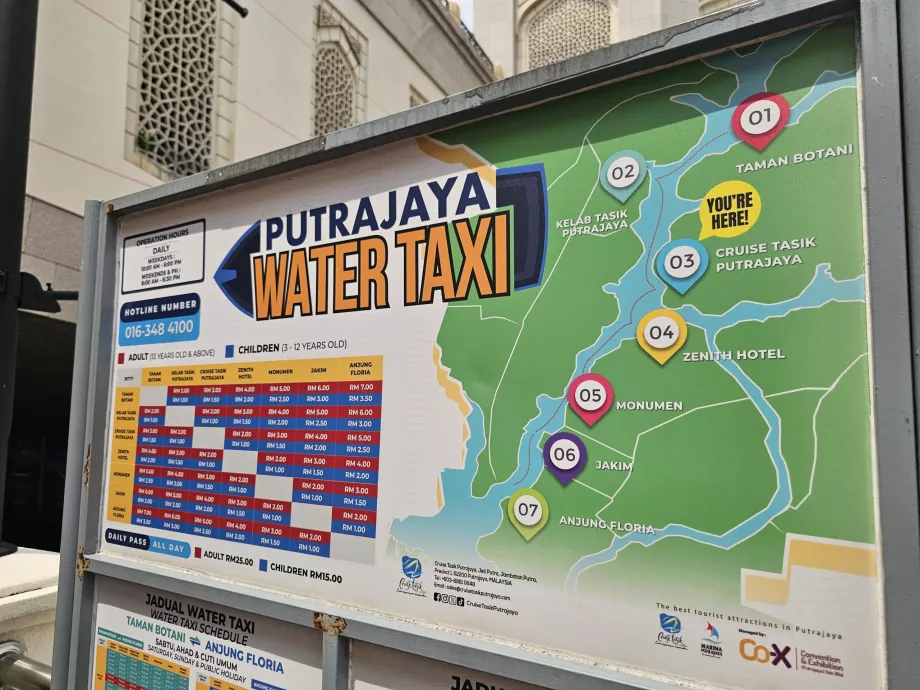 Su taksisi haritası