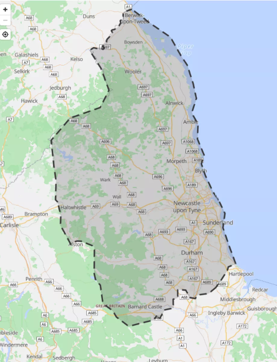 TNE Day Saver haritası