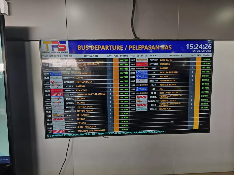 Uzun mesafe otobüs tarifesi