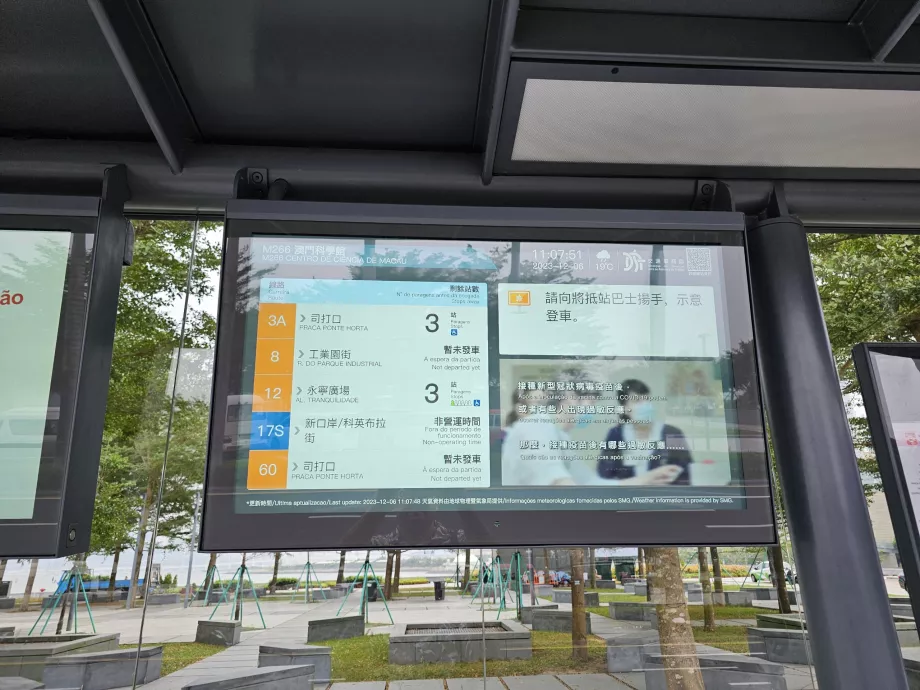 Bilgi ve otobüs kalkışları