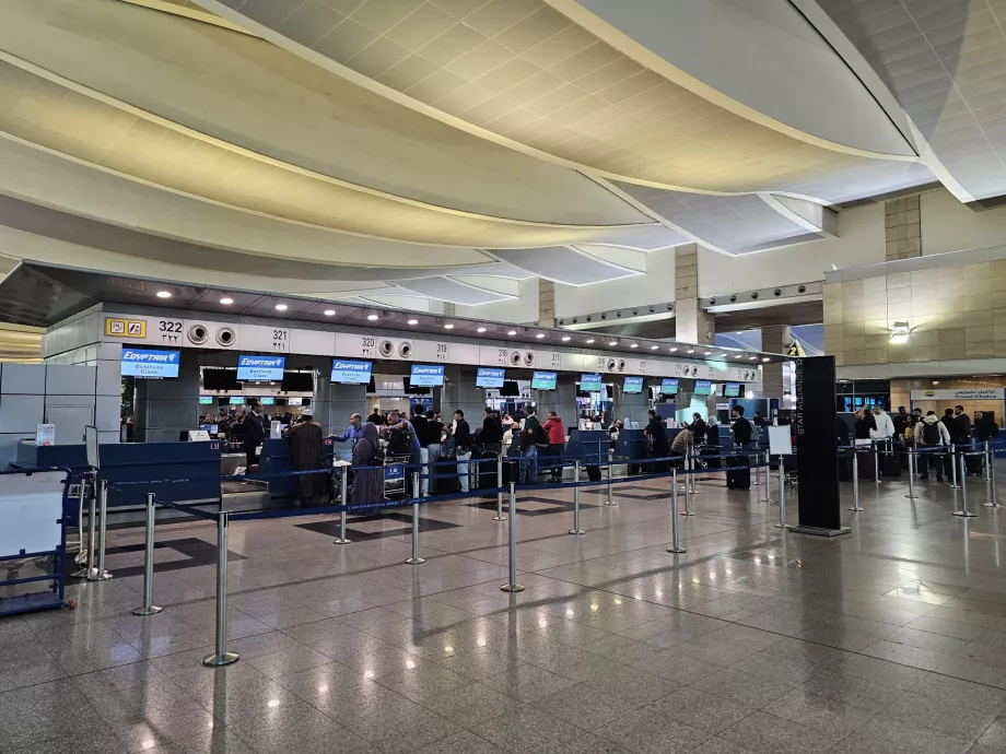 Terminal 3'ün check-in salonu