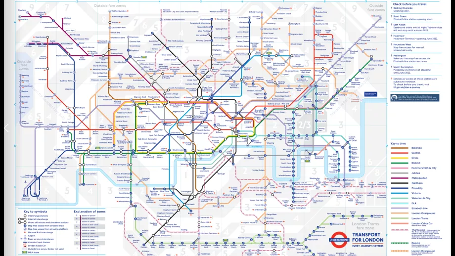 Londra Metrosu Haritası