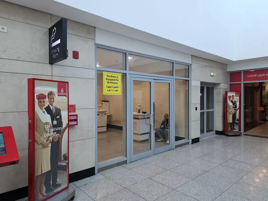 Sigara odası, transit bölüm, terminal 2