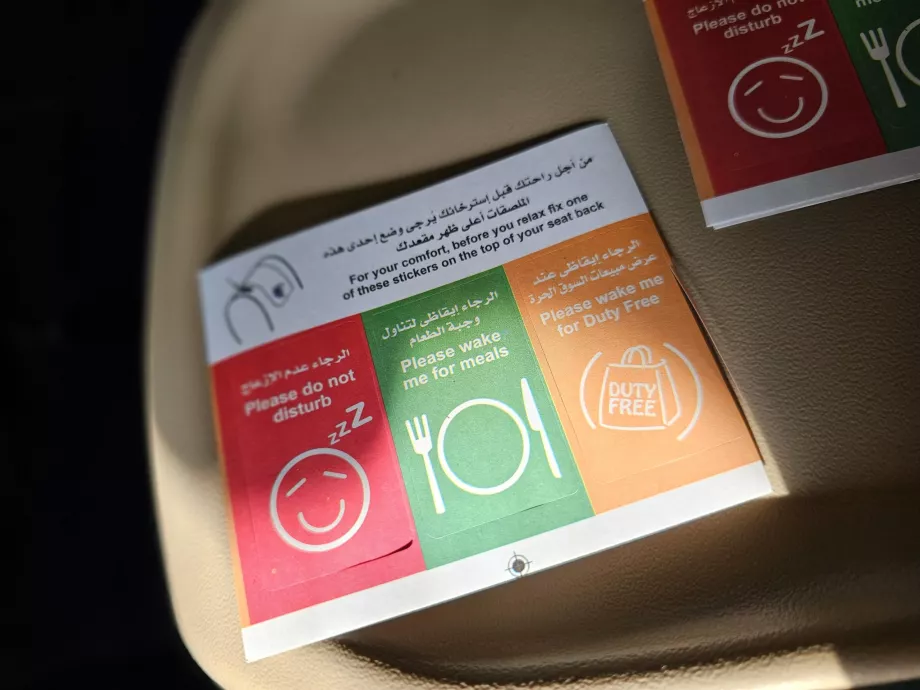 Çıkartmalar - kabin ekibi için bilgiler