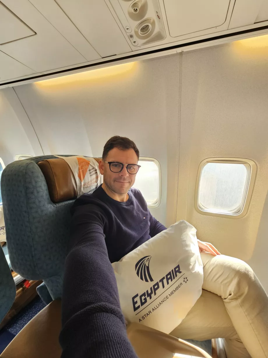 Egyptair business sınıfında ben