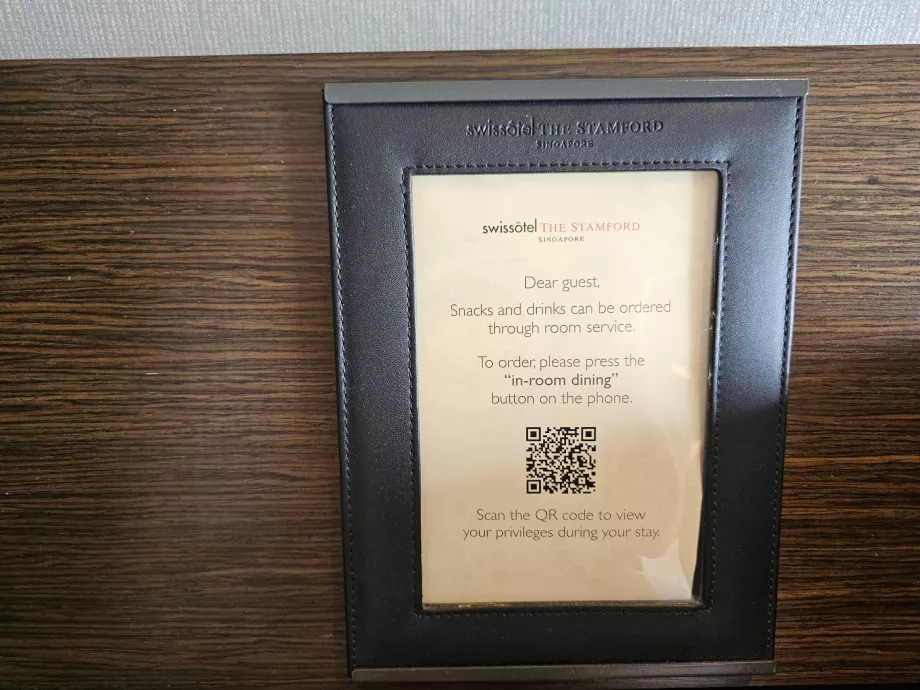 Minibar yerine Oda Servisi