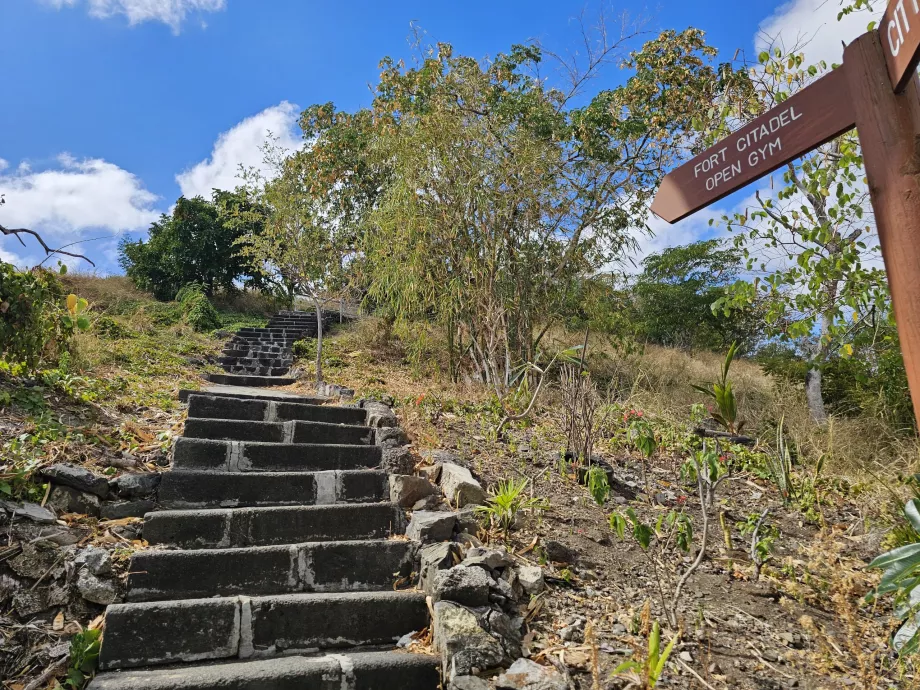 Fort Citadel'e çıkan merdivenler
