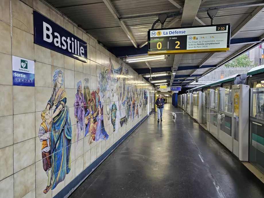 Bastille metro istasyonu