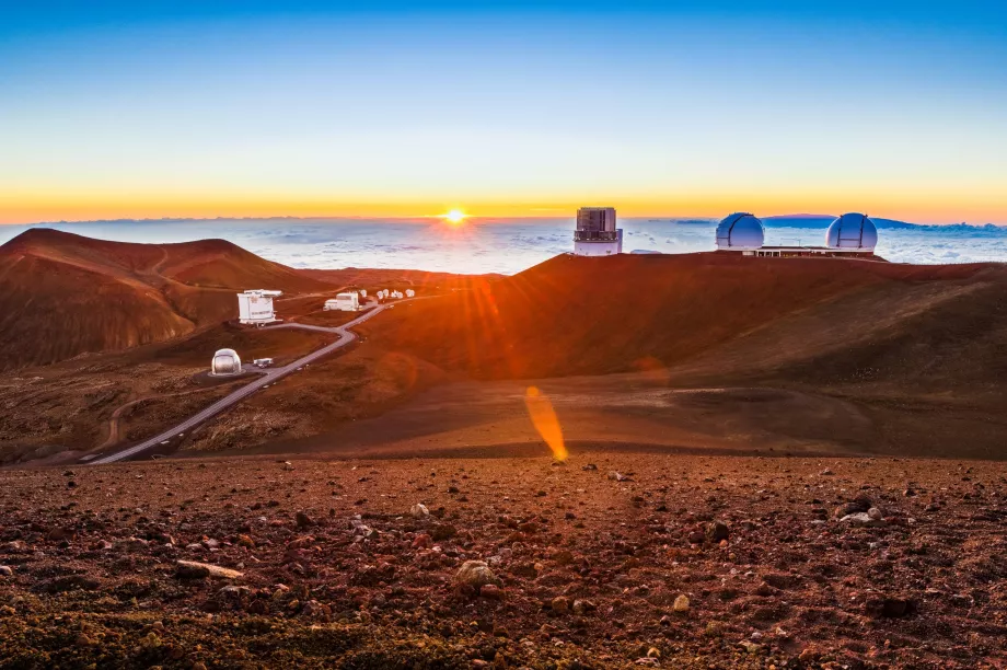 Mauna Kea'da Gün Batımı