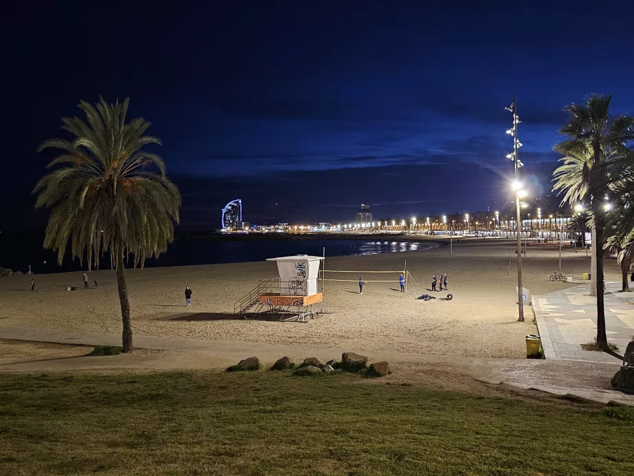 Barceloneta Gece Plajı