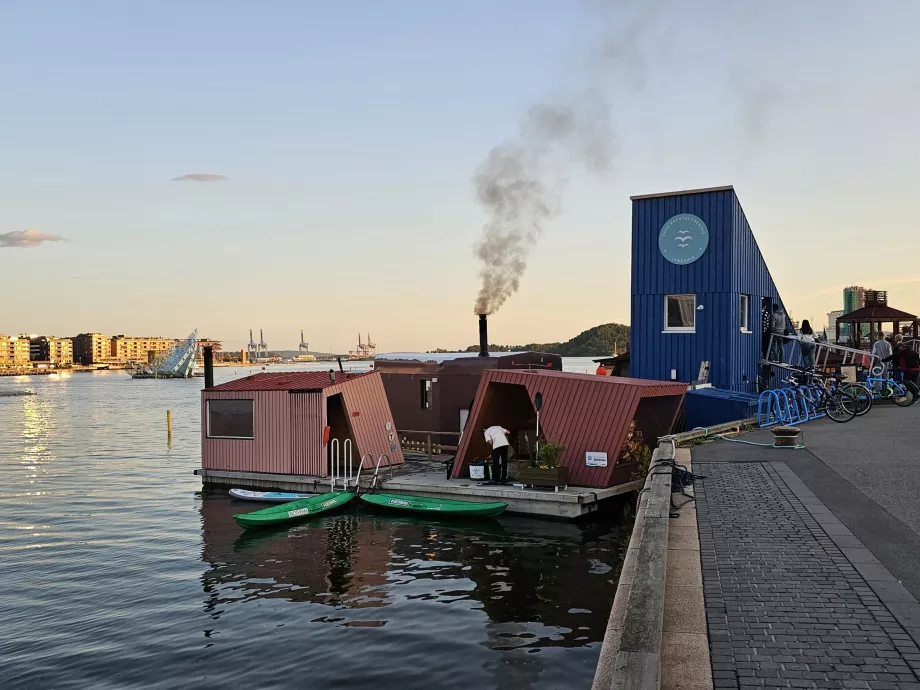 Oslo'nun merkezindeki saunalar