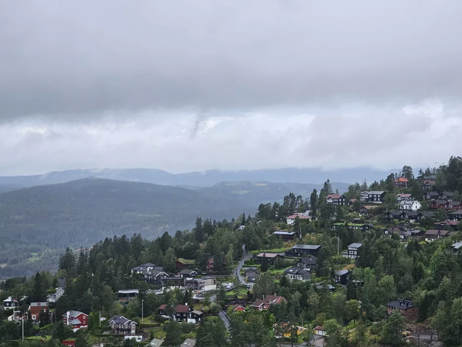 Holemnollen kayak pistinden görünüm