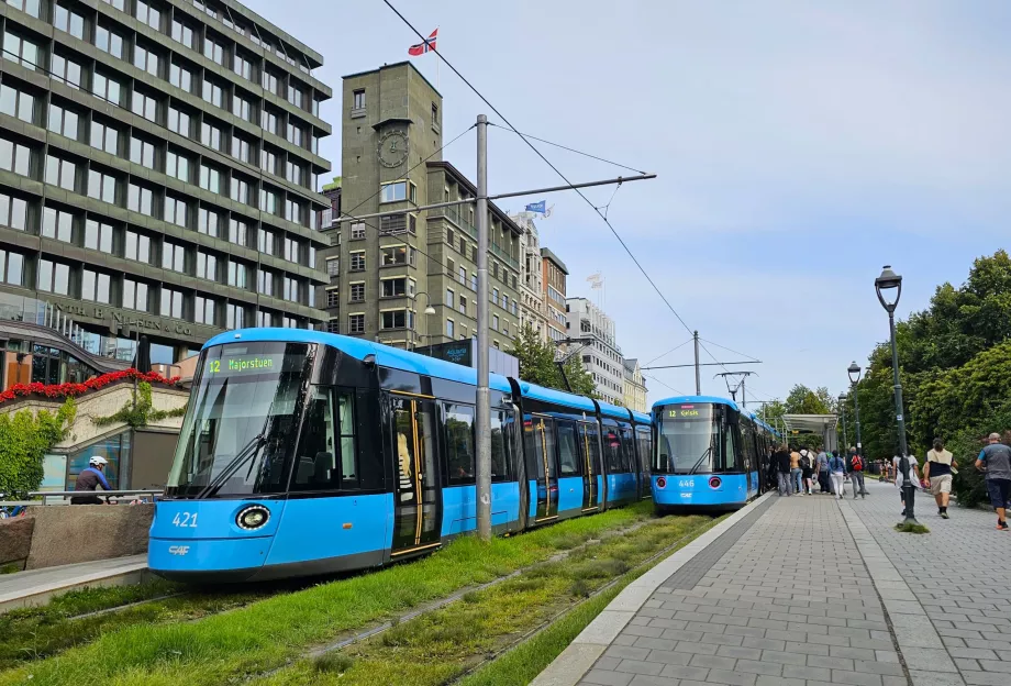 Oslo'da modern tramvaylar