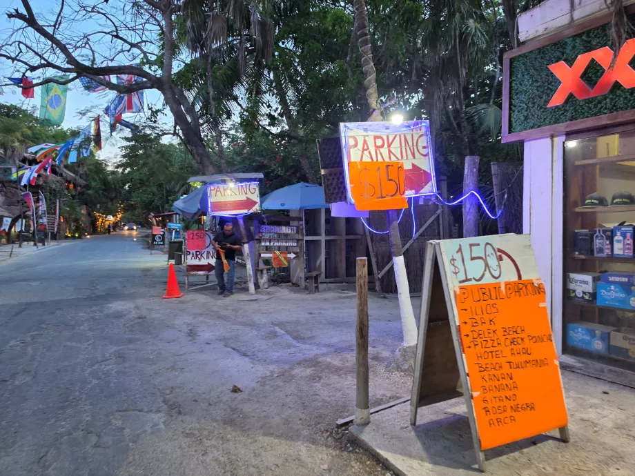 Tulum'daki otopark