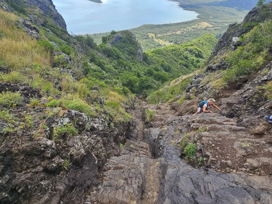 Le Morne'da tırmanış