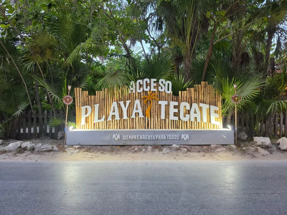 Tulum'daki plaj kulüplerinden biri