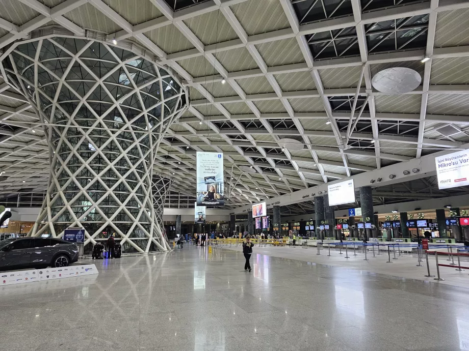 Check-in kontuarları, iç hatlar terminali
