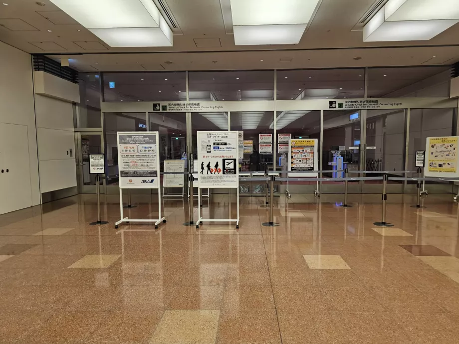 İç hat bağlantılı uçuşlar için güvenlik kontrolü