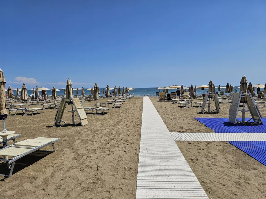 Lido di Venezia'da ücretli plaj
