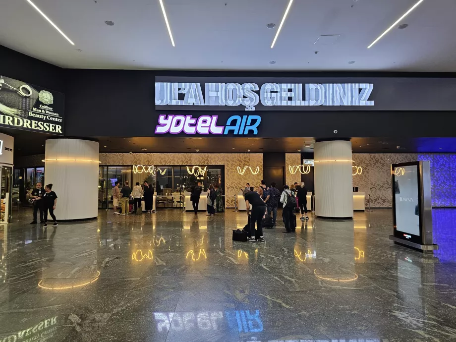 Yotelair, hava tarafından giriş